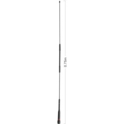 Antenne voiture 144-430Mhz AZ507R Diamond Slim Gainer Diamond Antenna Mobile DIAMOND-AZ507FXH-SOUPLE-475