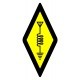 Autocollant symbole international radioamateur Passion Radio Autocollants AUTOCOLLANT-HAM-PETIT-487