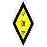 Autocollant symbole international radioamateur Passion Radio Autocollants AUTOCOLLANT-HAM-PETIT-487