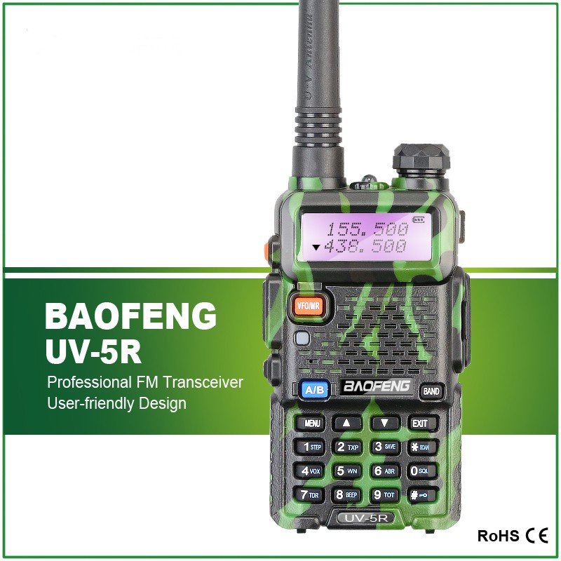 Baofeng UV-5R réel Talkie Walkie double bande FM UHF VHF Ham Radio  Transceiver wedazano806 - Matériels de camping et randonnée à la Fnac