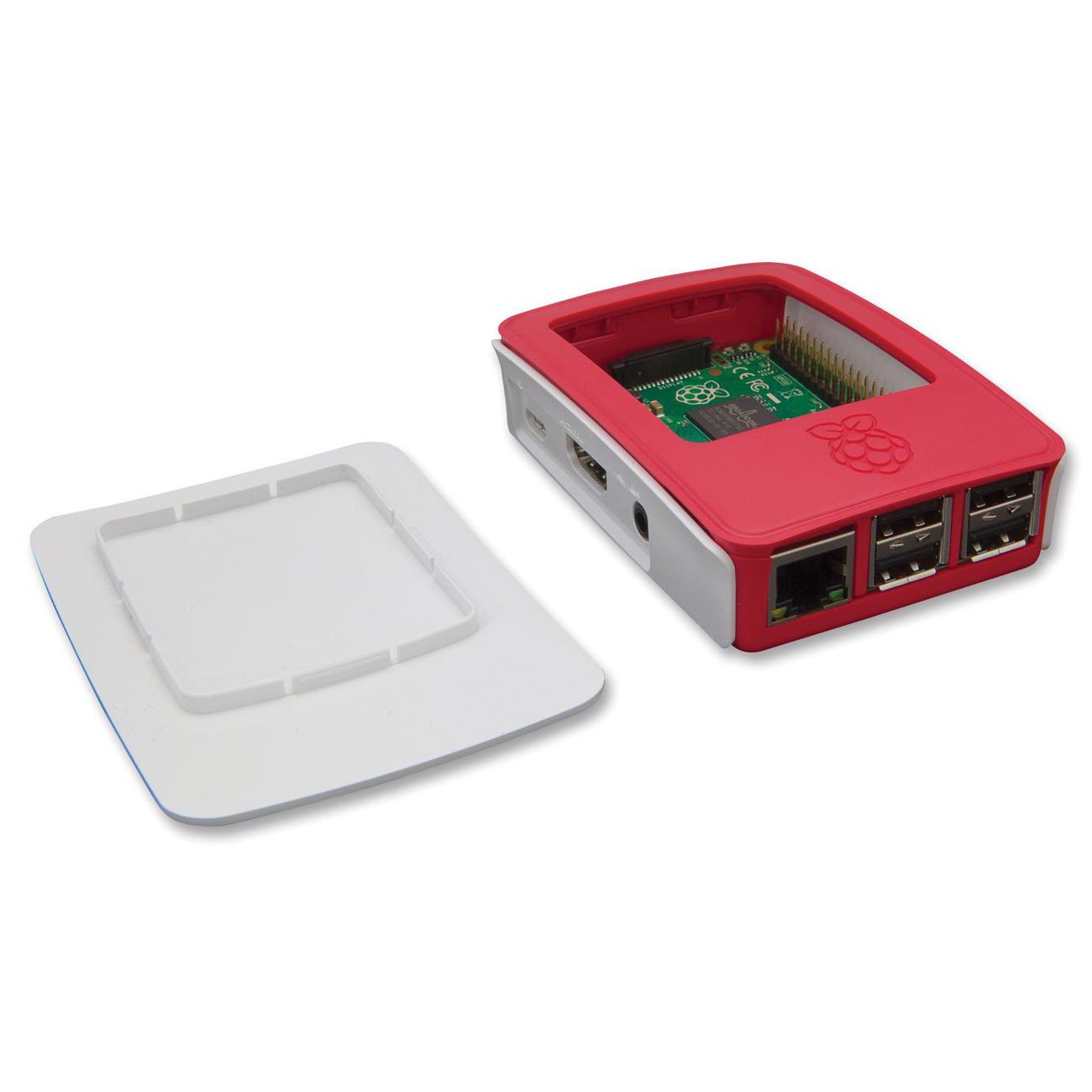 Raspberry Pi 5 Case Blanc/Rouge - Boîtier Raspberry Pi - Garantie