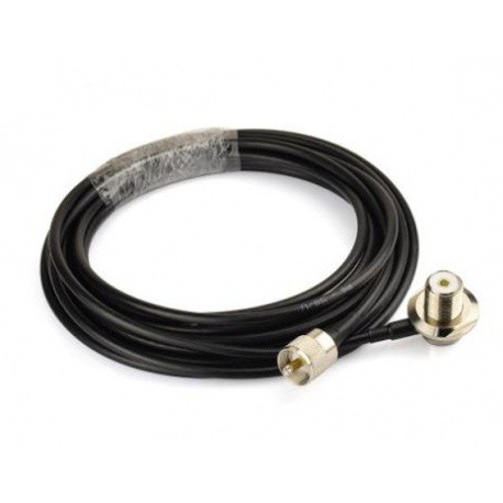 Câble Nagoya PL259 4m pour montage antenne fixe/mobile Nagoya Antenna Accessoires NAGOYA-COAX-RG58-4M-534