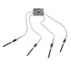 Jeu de 4 antennes GSM 3G 4G pour LimeSDR + câbles U.Fl Lime Microsystems GSM CROWD-LIMESDR-ANT2-675