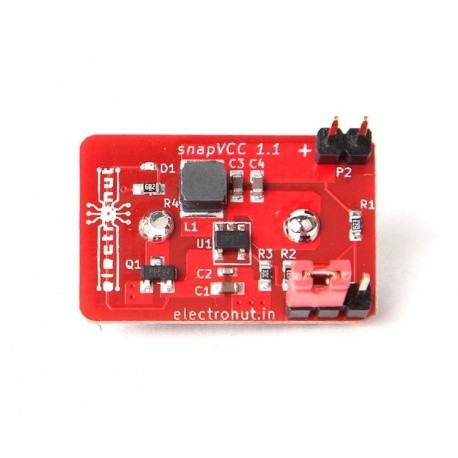 Alimentation 3.3 - 5 V avec une pile 9V : snapVCC Crowd Supply Goodies CROWD-SNAPVCC-688