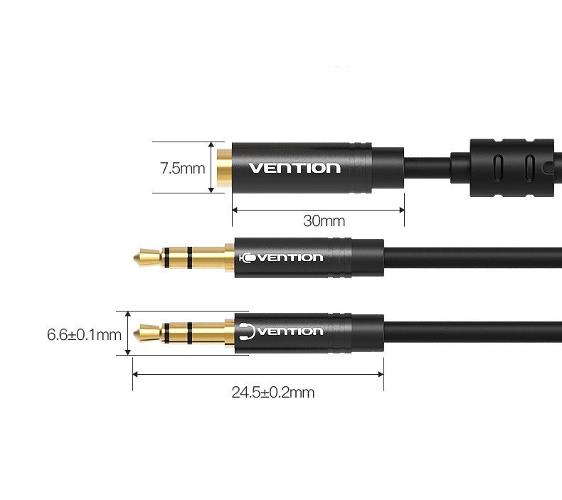 Câble Vention audio combineur 2x Jack 3.5mm stéréo