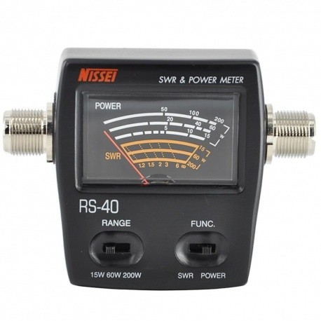 Nissei RS-40 SWR VHF-UHF Wattmètre 200W Nissei SWR-Power meter NISSEI-RS40-701