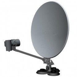 Trépied Pour Antenne Satellite Réglable 95-180 Cm – Acier Noir, Pour Camping-car Et Camping