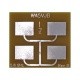 Antenne Quad Patch Wifi 5G 5800Mhz 12dBi Kent Electronics WiFi 2.4 & 5 Ghz WA5-ANT-PATCH4-5800-783
