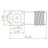 Connecteur PCB angle droit SMA Femelle à souder Passion Radio Câbles & Adaptateurs RF ADAPT-SMA-PCB1-56