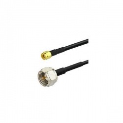 Câble coaxial F Male vers SMA Male RG58 1 à 10m Passion Radio Type F CABLE-COAX-F-M-SMA-1M-875