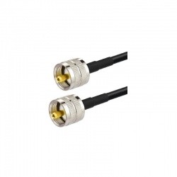 Cable coaxial faible perte UHF Male (PL-259) KSR195 Passion Radio UHF (PL) CABLE-COAXIAL-UHF-M-1M-876