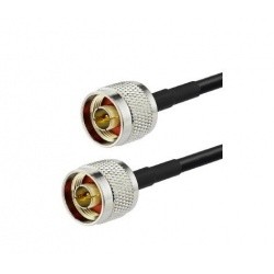 Cable coaxial faible perte N Male KSR195 Passion Radio Fiche N CABLE-COAXIAL-N-M-1M-877