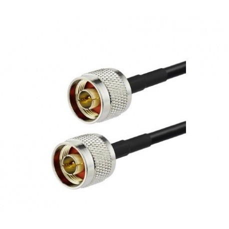 Cable coaxial faible perte N Male KSR195 Passion Radio Fiche N CABLE-COAXIAL-N-M-1M-877