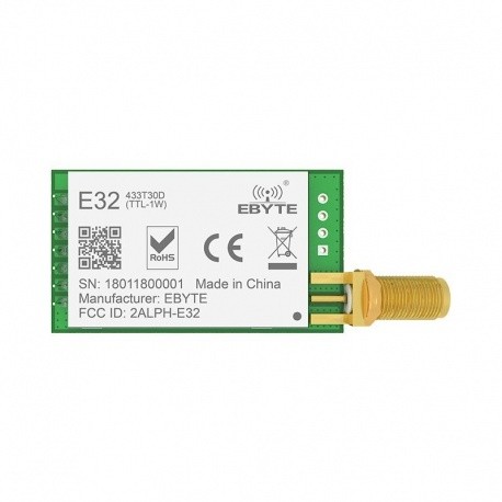 Module LoRa longue distance 433 Mhz 1W UART SX1278 EBYTE Module EBYTE-LORA-E32-433T30DT-890