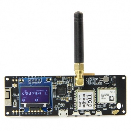 Tracker LoRa GPS 433 & 868 Mhz TTGO Bluetooth WIFI TTGO by LilyGO Module TTGO-LORA868-GPS-8985