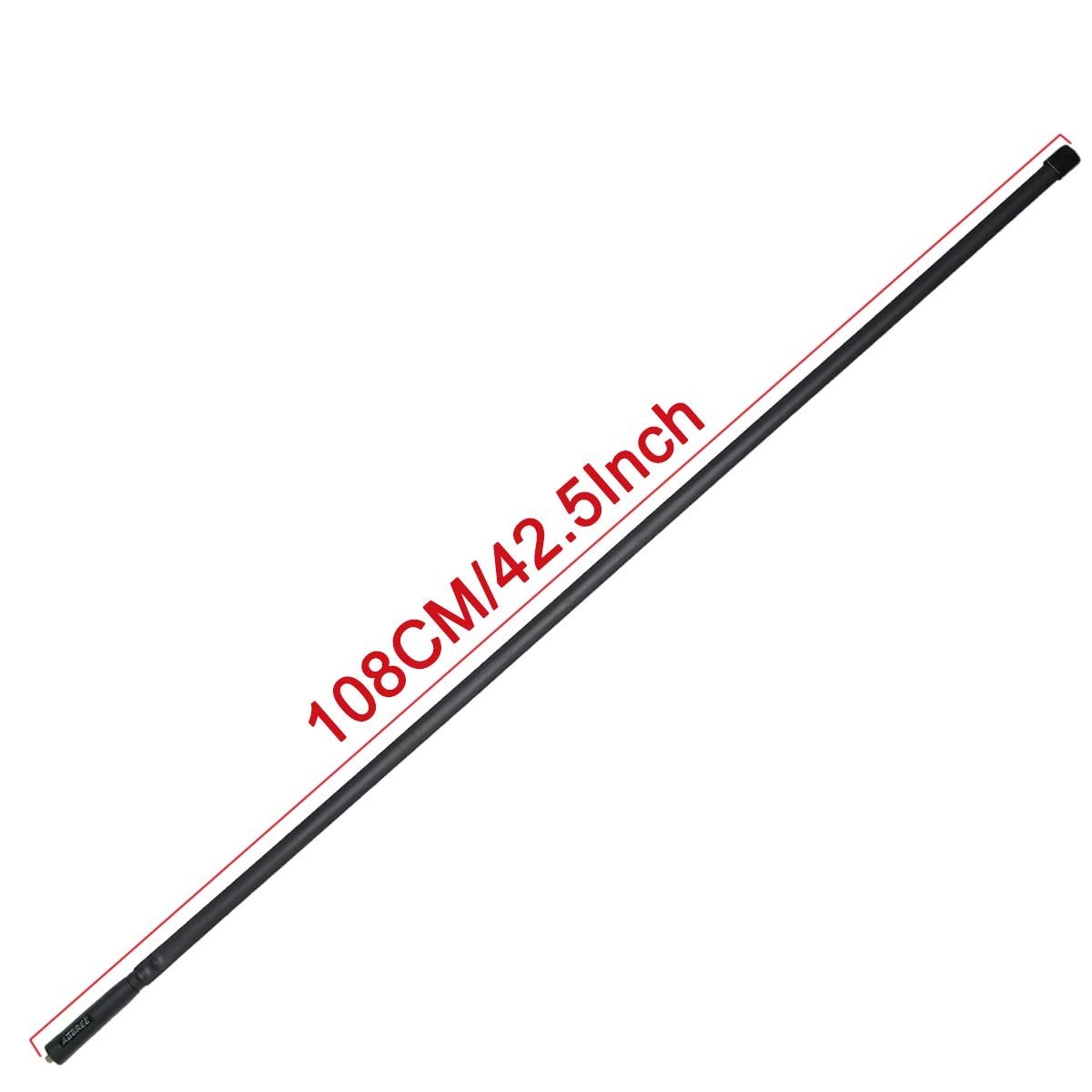 Zerone Antenne pliable télescopique VHF/UHF118‑136 Antenne de