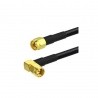 Cable coaxial faible perte SMA Male coudé et SMA droit Passion Radio Accessoires SAT CABLE-COAXIAL-SMA-M-COUDE-1M-932