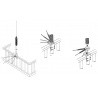 Contrepoids ATBK-100 pour antenne Yaesu ATAS-120 YAESU Mobile YAESU- ATBK-100-977