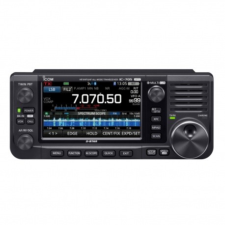QRP ICOM IC-705 SDR HF VHF UHF D-STAR