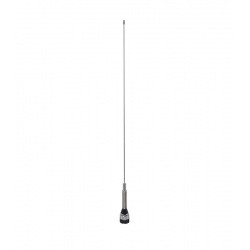 Antenne Mobile VHF 134-174 MHz Chrome avec ressort et PL-259 PWR-M150-GSA