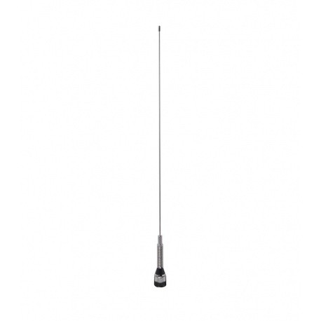 Antenne Mobile VHF 134-174 MHz Chrome avec ressort et PL-259 PWR-M150-GSA