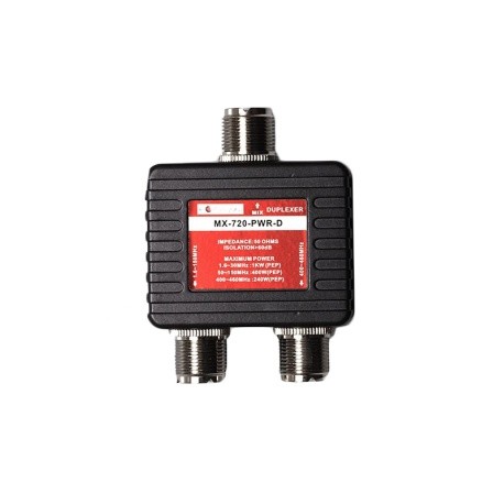 Duplexeur 1,6-150 Mhz et 400-460 MHz avec SO-239