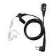 Micro-écouteur avec tube acoustique pour YAESU FT-4XE / FT-25E & MOTOROLA CP-040 DP1400