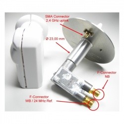 Antenne DJ7GP V2 2.4 Ghz & 10 GHz avec LNB modifié 24 Mhz AMSAT DL