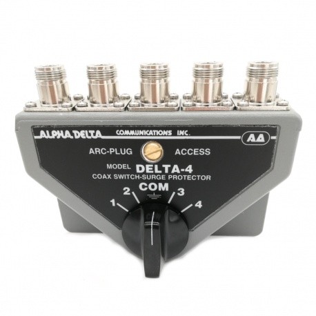 Commutateur d'antenne 4 positions avec N femelle ALPHA DELTA 4B-N