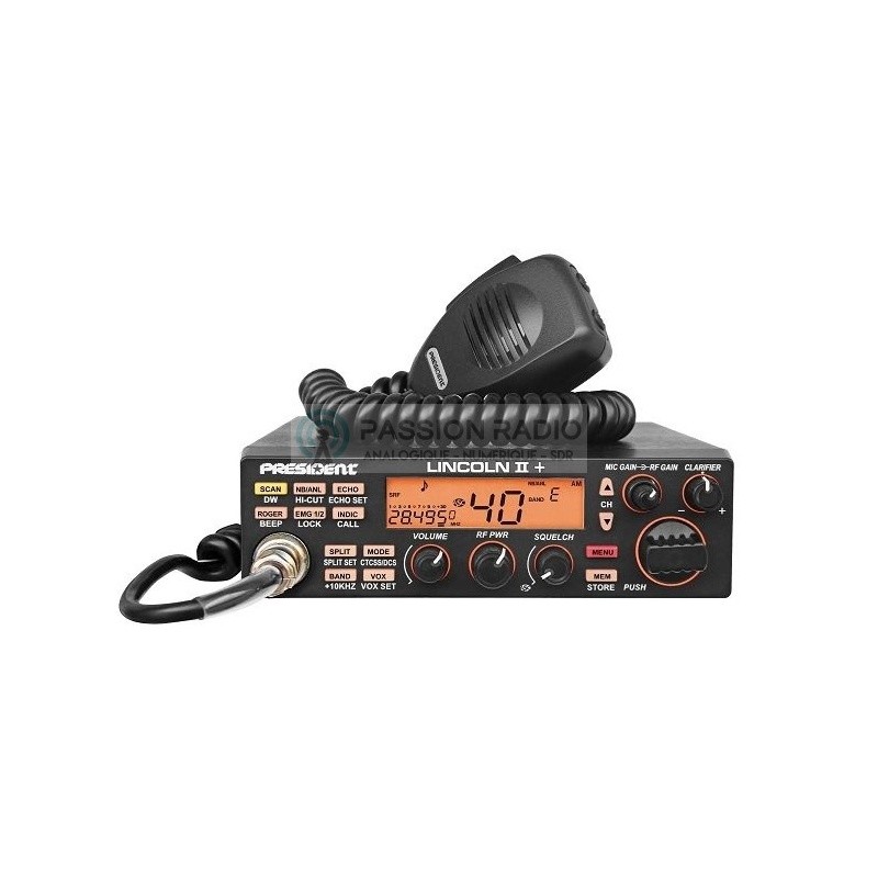 Poste radio CB President Lincoln II + 2 PLUS V4
