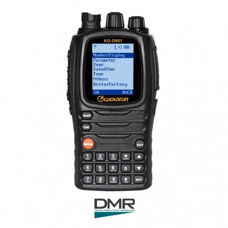 Talkie-Walkie Wouxun KG-D901 UHF - FM & DMR avec écran et clavier