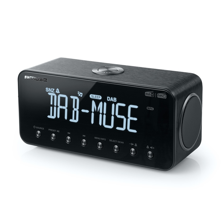 Muse M-196 DBT : Radio réveil récepteur DAB+ FM Bluetooth USB