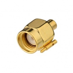 Adaptateur connecteur SMA Male pour câble semi-rigide RG405 de 2.18 mm