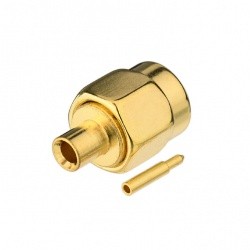 Connecteur SMA Male à sertir pour câble semi-rigide RG405 2.18 mm