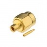 Adaptateur connecteur SMA Male pour câble semi-rigide RG405 de 2.18 mm