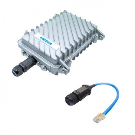Boitier étanche IP67 hotspot Nebra Helium HNT RPi avec passage Ethernet