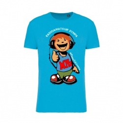 Tee shirt Bleu turquoise Radiamateur sympa