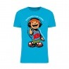 Tee shirt Bleu turquoise Radiamateur sympa