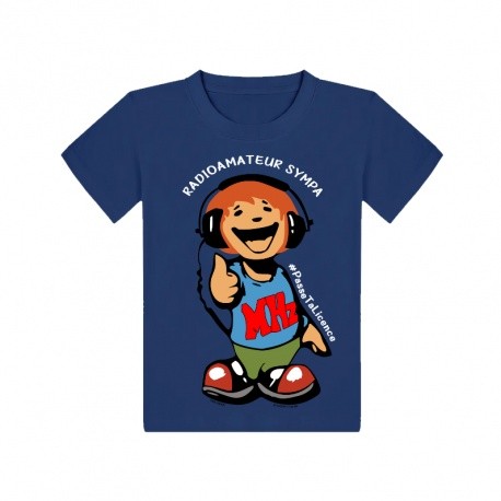 Tee shirt enfant Radiamateur sympa bleu