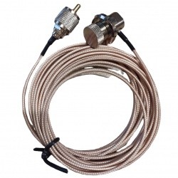 Rallonge Cable coaxial RG58 avec BNC Male et UHF Male (PL-259)