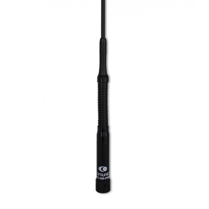 FX-400 : Antenne mobile Komunica, 47cm, VHF-UHF avec fouet flexible.