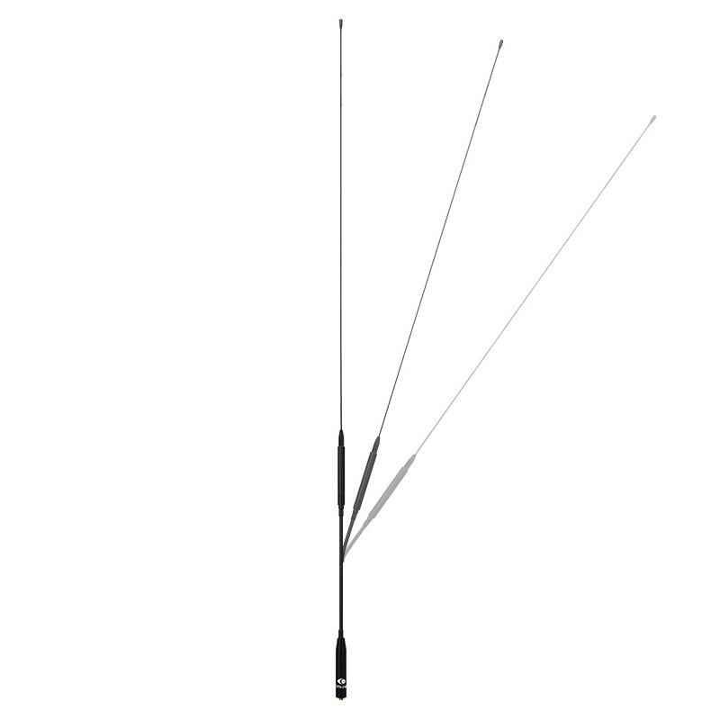 PWR-TA-75-S : Antenne télescopique Komunica , VHF-UHF + RX, 14cm à