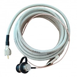 Embase SO-239 avec coaxial 5D/FB de 5m avec PL-259 (UHF Male)