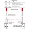 Antenne verticale VHF marine 156-162MHz robuste et sans plan de masse Arrow Antennas