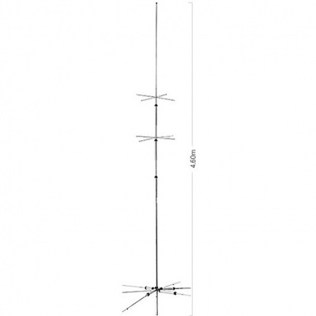 Antenne verticale HF 6 bandes DIAMOND CP-6SR HF 3.5/7/14/21/28 et 50MHz