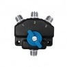 Commutateur d'antenne coaxial SW3M Komunica, 3 positions fiche UHF