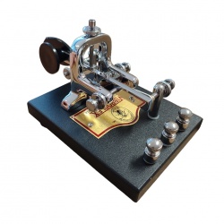 Manipulateur CW Vibroplex Vibrokeyer Standard base texturée noire