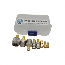 Kit de 8 adaptateurs RF pour SDR à entrée SMA avec mallette de transport PASSION RADIO