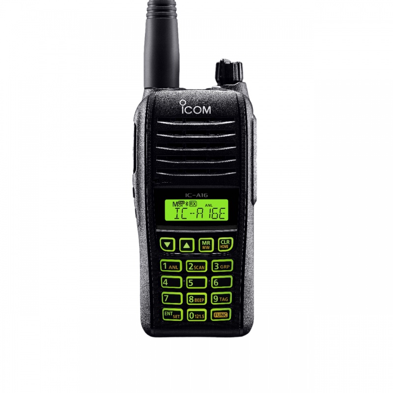 IC-A16E : Portatif aviation ICOM VHF 118-136MHz 6W PEP 200 canaux