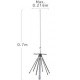 Antenne discone mobile Diamond D220R 100Mhz à 1.6Ghz Diamond Antenna Large-bande DIAMOND-D220R-120